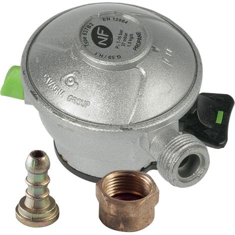 Regulador butano "Quick-on" Ø20 mm OUTIFRANCE