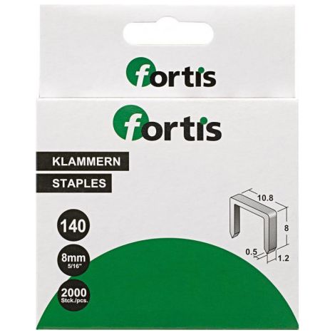 Agrafes 8 mm a 2000 Unités FORTIS (1/3)