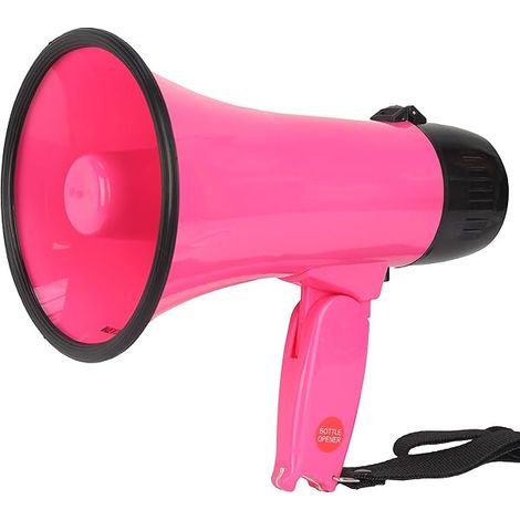 Mégaphone - 20 W - Enregistrement Vocal - Poignée Pliable - Volume Réglable - Pour Animaux, Événements, Enseignement, Secours - 1 Pièce (1/3)