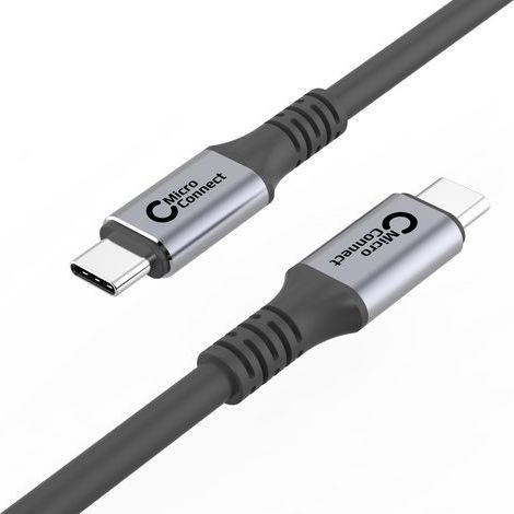 Cable USB-C MicroConnect de 0,5 m, 100 W, 40 Gbps, USB 4