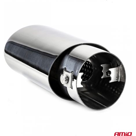 Embout de silencieux d'échappement en acier inoxydable MT 020 chromé amio-02349 (1/4)