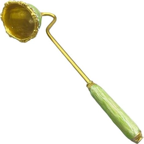 Estintore per candele in lega di zinco per aromaterapia con strass, design vintage, estintore portatile a stoppino per candele lunghe, per spegnere in sicurezza incendi in famiglia e durante le feste. (1/5)