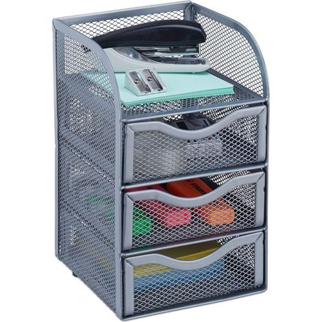Armario de almacenamiento negro con 9 cajones transparentes (25x16x15cm),Organizador compacto para artículos de oficina,joyería y manualidades (1/3)