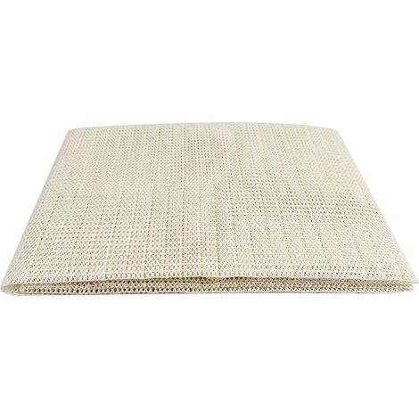 2 Pièces sous Tapis Antidérapant, Anti Dérapant Découpable, Tissu Antiderapant Antidérapants, Anti Derapant Tapis, Moquette Stoppeur (Blanc,70x140cm) (1/5)