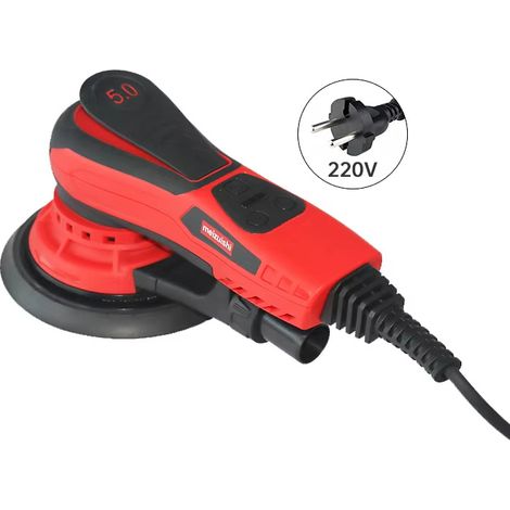 Mini ponceuse orbitale carrée, 70 x 198 mm, moteur brushless 350 W, vitesse variable 4000 à 10000 tr/min, outil électrique pour voiture, polissage carrosserie, ponçage précis