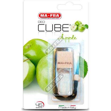 MA-FRA Deo Cube Apple 5 ml – Deodorante Auto Liquido Profumo Mela Verde, Lunga Durata, Design Elegante e Compatto, Profumatore Professionale per Abitacolo