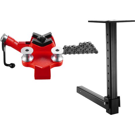 Mophorn Heavy-Duty-Rohr kette, Einstellbarer Halterung halter, 1/8 " - 5" Rohr kapazität, 26 "langlebige Kette & Gusseisen basis-kompatibel mit 2" x 2 "Empfänger