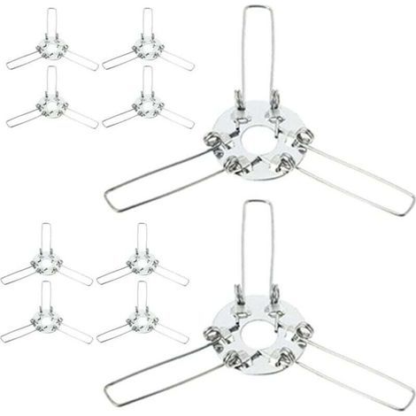 Kit di 24 staffe di montaggio per paralumi con molla, accessori fai-da-te per lampade da scrivania, lampadari e plafoniere. (1/3)