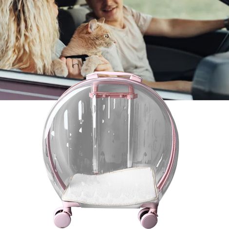 Transparente Katzentransportbox, tragbare Katzentransportbox, geeignet für Ausflüge. (1/5)