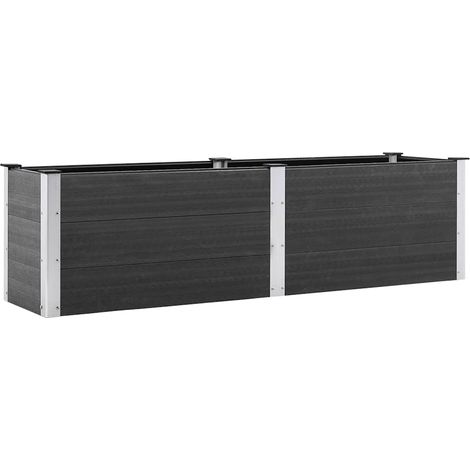 Maison Exclusive - Garten-Hochbeet 200x50x54 cm WPC Grau