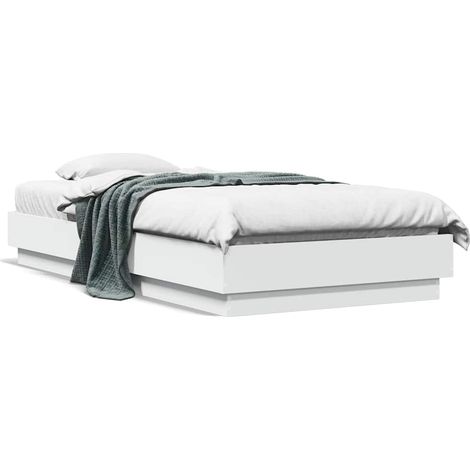 Maison Exclusive - Estructura de cama madera de ingeniería blanca (1/5)