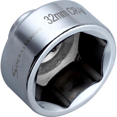 Clé à douille pour filtre à huile 32 mm 6 pans 3/8" compatible avec GM, Volkswagen, Pontiac, Chevrolet, Saturn, Saab (1/5)