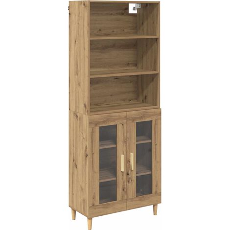 Maison Exclusive - Haut Armoire Chêne artisanal 69,5 x 32,5 x 180 cm (1/5)