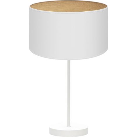Sobremesa Alto Tania 1xe27 Blanco/blanco-madera Clara 62x30x30 Cm (1/2)