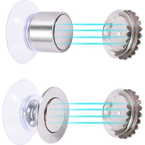 Porte-savon magnétique en acier inoxydable, fixation murale par ventouse, pour cuisine, salle de bain et toilettes.- (1/5)