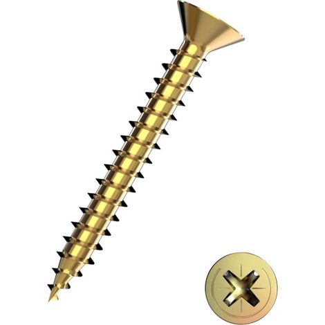 Connex Universalschrauben 3.0 x 30 mm PZ 1 Senkkopf - 100 Stk. Holzschrauben