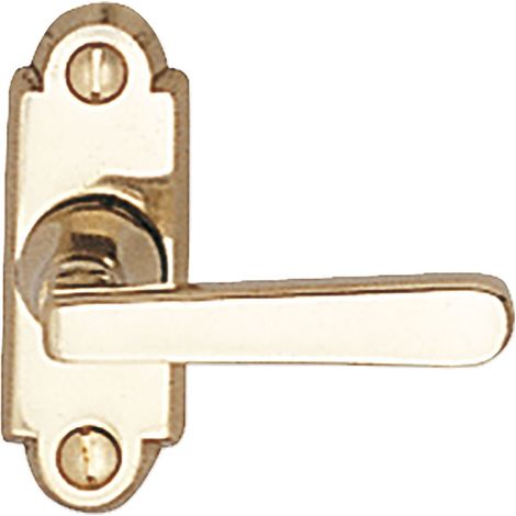 Poignée de fenêtre carrée 7 x 35 mm – olive de fenêtre Longueur 60 mm Laiton poli (1/2)