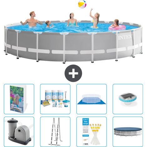 Prism Frame Pool Rund - 610x132 cm - 9-teilig S576