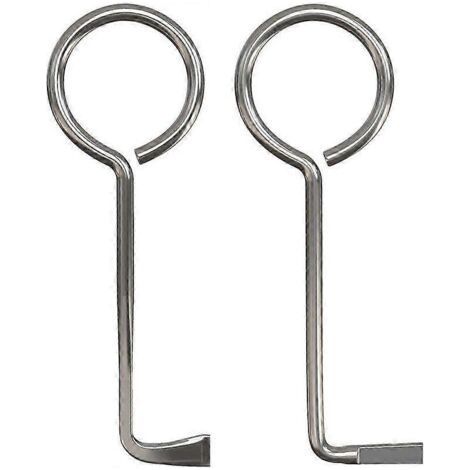 Set of 2 professional universal keys for locksmith, opening most doors. (1/4)