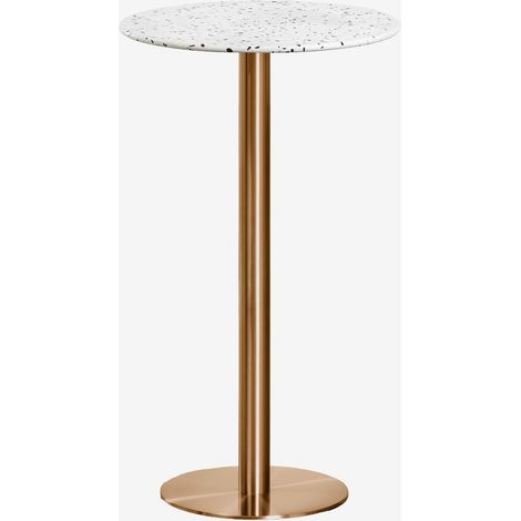Tavolo alto da bar rotondo Ø60 cm in terrazzo Xiren SKLUM (1/5)