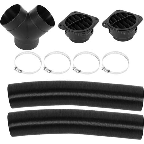 Jeffergarden 102114340000, Kit de tuyau de chauffage diesel pour voiture, solide et résistant à la chaleur, en feuille d'aluminium de 75 mm de diamètre, pour raboteuses et fours de chauffage (1/5)