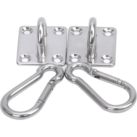 2 crochets plafond - inox - pour suspension et rangement (1/5)