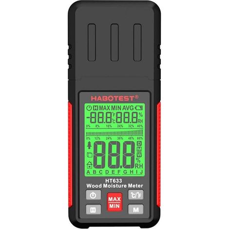 HT633 Misuratore digitale di umidità del legno con schermo LCD (1/3)