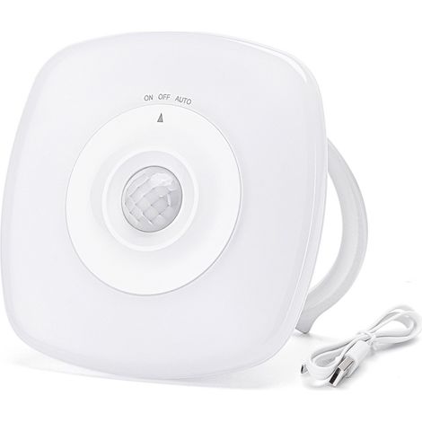 Lampada da notte a Led a batteria Bianco Caldo 3000K con sensore crepuscolare e di movimento Aigostar