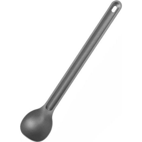 Cuillère longue en titane ultra-légère 15g, portable pour camping, randonnée, pique-nique, couvert extérieur (1/5)