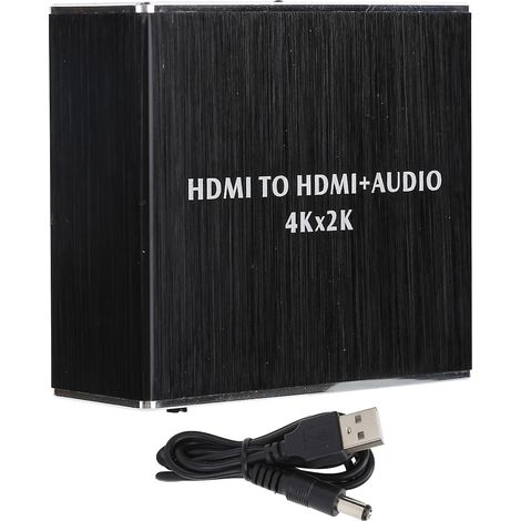 Extracteur audio HDMI vers SPDIF : Audio, compatible 1080p, avec indicateur LED. (1/5)
