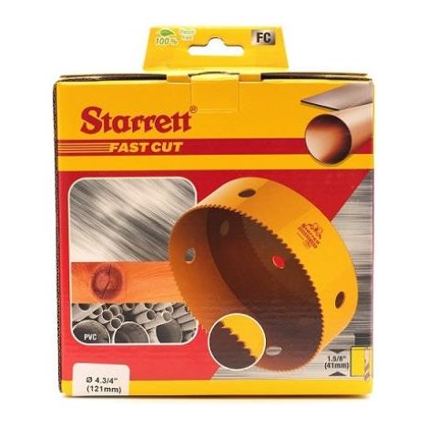 Corona perforar STARRET bimetal Fast Cut 121mm. diam.