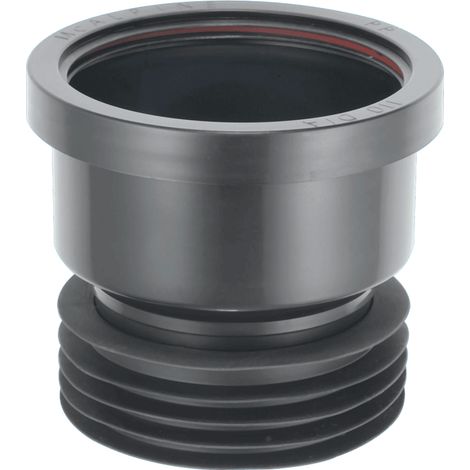 McAlpine DC1-BL Black 4"/110mm Drain Connector (1/4)