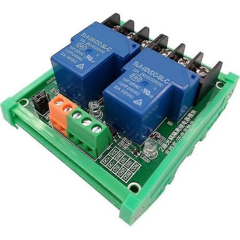 2-Kanal-30-A-Relaismodul mit Optokoppler-Isolierung, High- und Low-Trigger für Smart Home PLC mit Anleitung (1/5)
