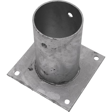 Support plat pour poteau rond Ø8.1 x 15 cm - Par pièce (1/2)