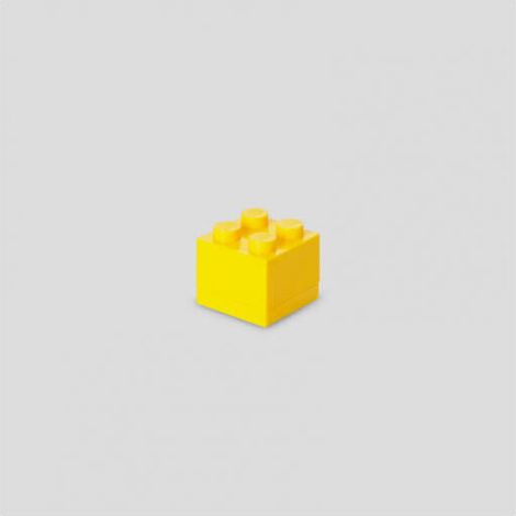 LEGO - 40111732 - MOBILIARIO Y DECORACIÓN - CAJA EN MINIATURA - AMARILLO - 4 PARCELA