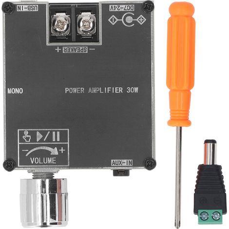 Module amplificateur sonore 30W, canal unique, carte stéréo numérique haute puissance, prise en charge AUX BT, entrée USB DC9-24V (1/5)