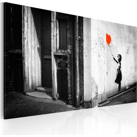 Tableau Imprimé "Fille avec Ballon - Banksy" 40x60cm (1/2)