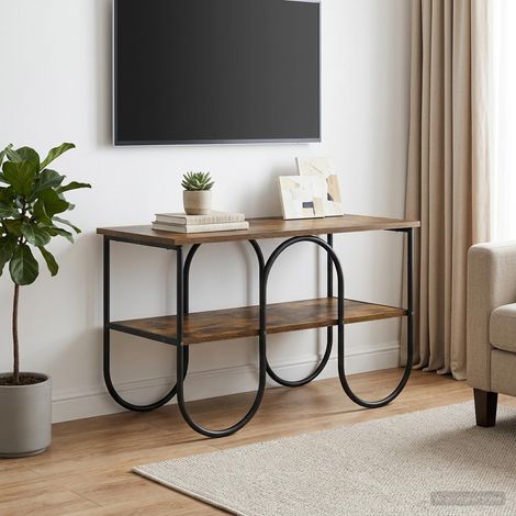 vidaXL Meuble TV 80 x 40 x 50 cm Chêne fumé Bois d'ingénierie (1/5)