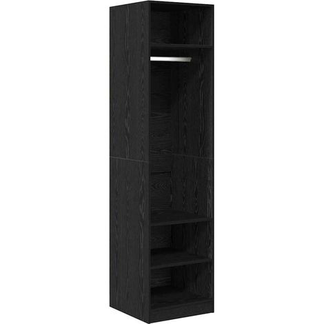 Maison Exclusive - Guardaroba Rovere Nero 50 x 50 x 200 cm Legno multistrato