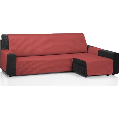 Housse de canapé d'angle réglable, Couleur Rouge, 200 cm (1/5)