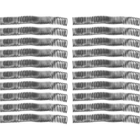 20 spirales de reliure en plastique, diamètre 32 mm, 48 dents, pas de 4:1, capacité de 280 feuilles pour documents (1/5)