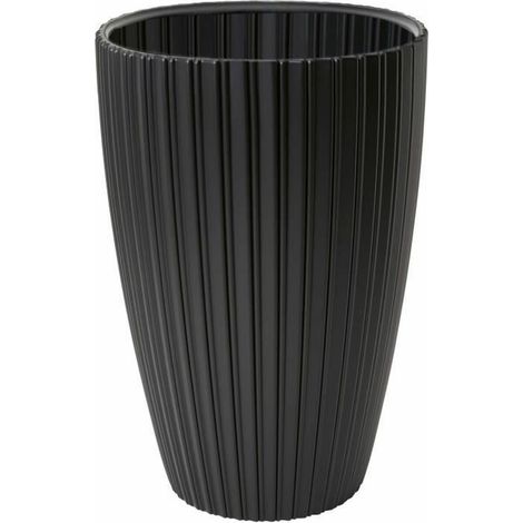 Vaso di fiori - GARDEN ID - Elegante - 40 x 58 cm - Per giardini, balconi o interni - Nero (1/4)