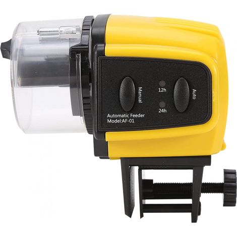 Mangeoire à Poisson Automatique, Mangeoire à Poisson électrique Automatique numérique, Minuterie de mangeoire à Poisson pour l'alimentation des Aliments du réservoir d'aquarium à la Maison (1/5)