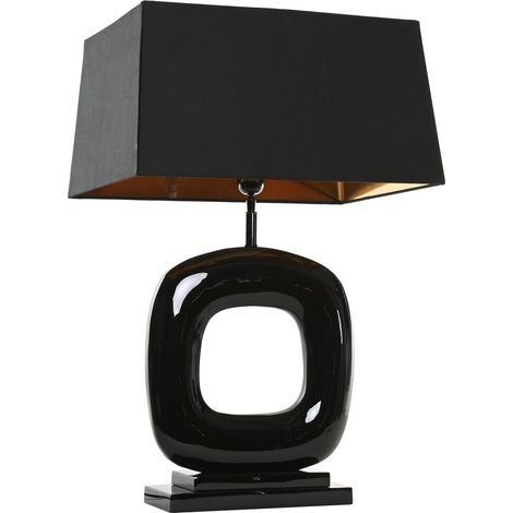 Lampara Sobremesa Acero Patinado 30X50X83 Negro (1/5)