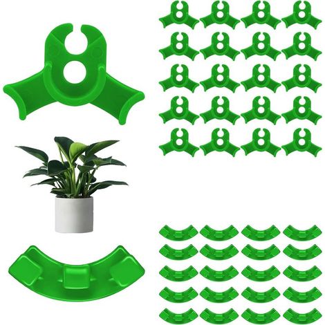 Lot de 40 pinces à cintrer pour plantes à faible charge (20 grandes + 20 petites pièces)- Pinces de flexion pour l'entraînement des plantes - Branches de jardin à 90 degrés (1/5)