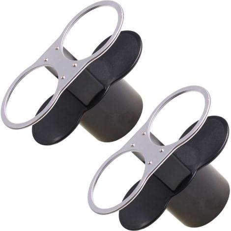Silver Car Cup Holder 2 Pieces Compatible with Bottles and (1/5)