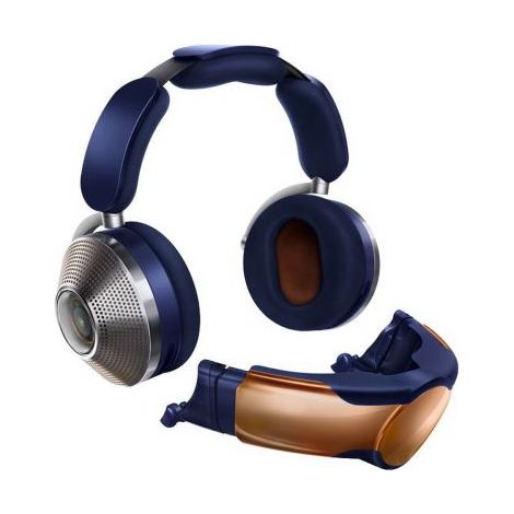 Dyson casque anti-bruit zone absolute+ avec filtre à air magnétique bleu de prusse/cuivre brillant eu 376067-01