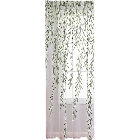 Rideaux voilages semi-transparents pour salon-250x100cm (1/3)