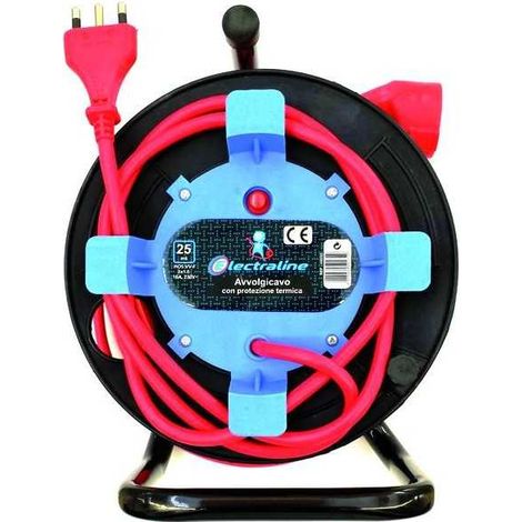 Enrollador de cable Garden Enchufe+Gira 16A+T 3X1,5 Mt. 25 Art. 49232