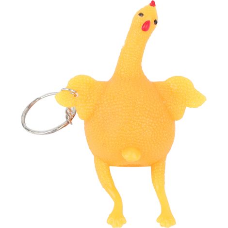 Lot porte-clés anti-stress en forme de poulet, jouet à presser pour enfants, cadeau d'anniversaire original (1/5)